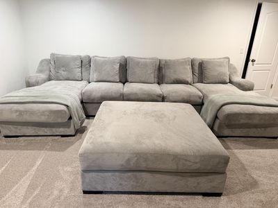 Great condition, sofa and ottoman