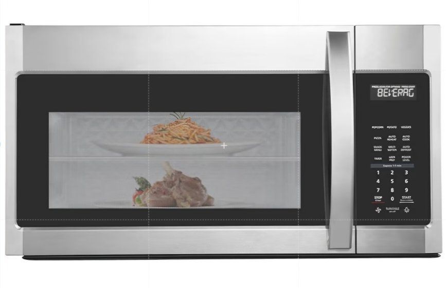 BLACK+DECKER EM044KB19 Over The Range Microwave Oven with One Touch, 1000 Watts, 400 CFM and Auto Cooking, OTR 1.9 Cu.ft
