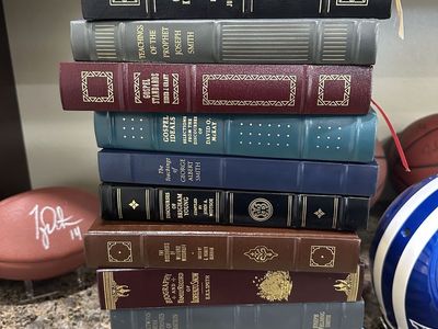 Unique Collector's Opportunity to buy 14 Leather LDS Employee Gift Prophet Books, Like New. See titles