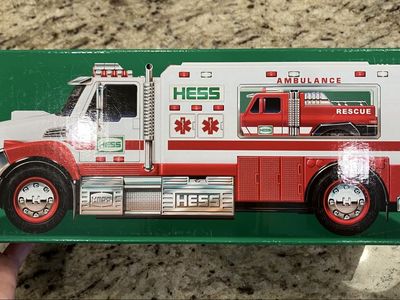 Hess Toy Truck Ambulance and Rescue Vehicle in Original Packaging