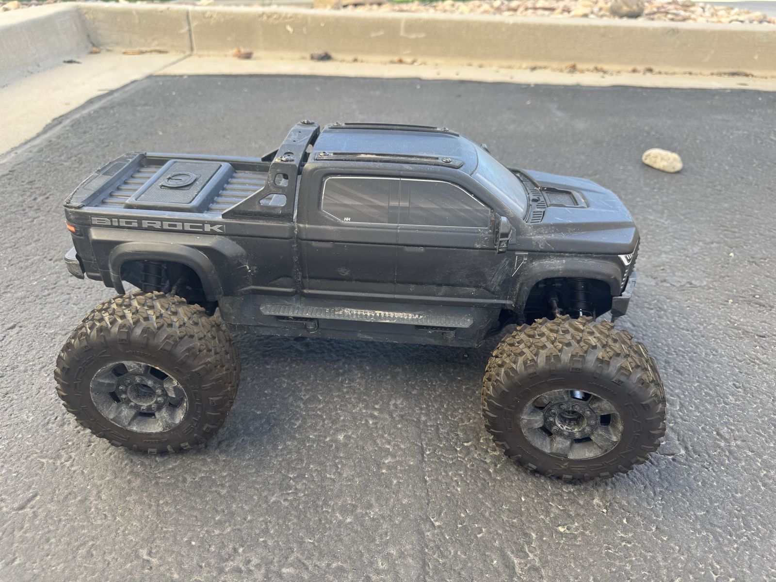 ARRMA Big Rock Crew Cab 4x4 3S BLX 1/10 Scale RC Truck - Black, Technical Pack Included