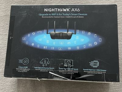 Netgear Nighthawk AX6 AX4300 6-Stream WiFi 6 Router (Model RAX45)