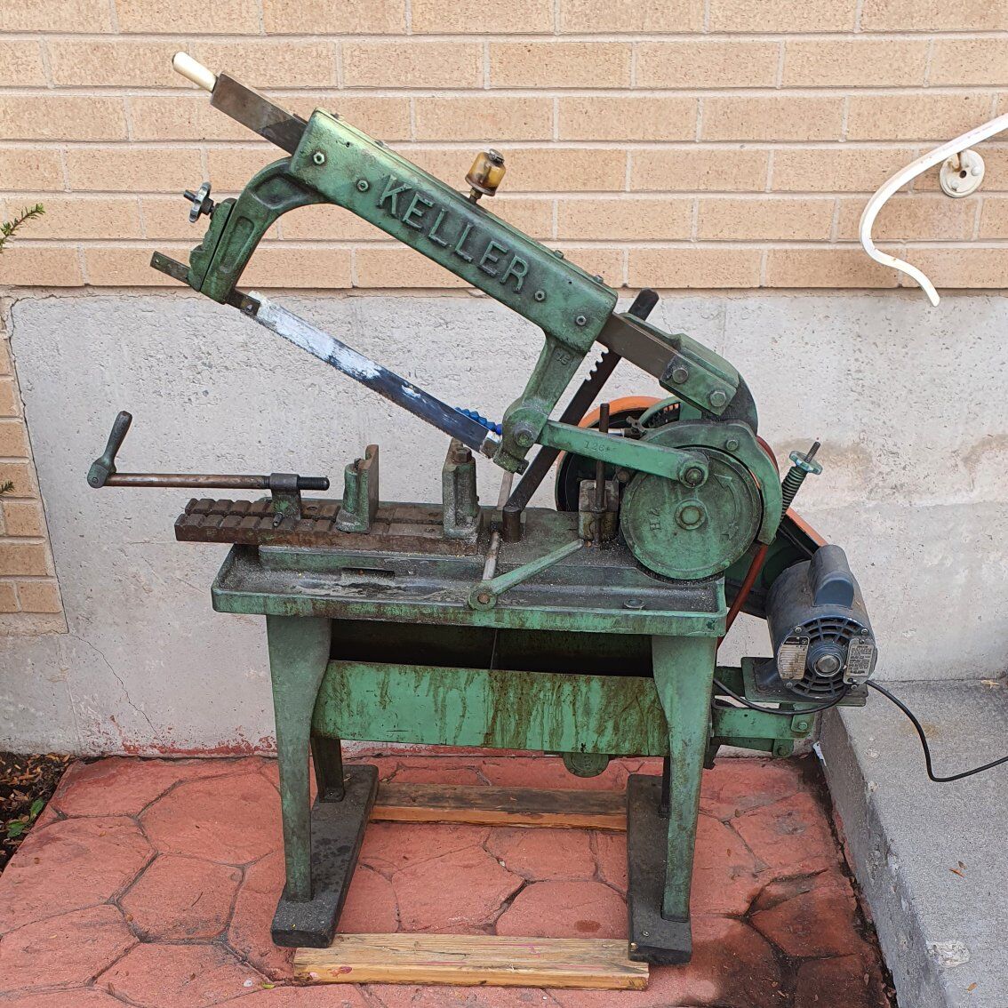 Keller Horizontal Reciprocating Saw VINTAGE 1/3 HP Metal Saw