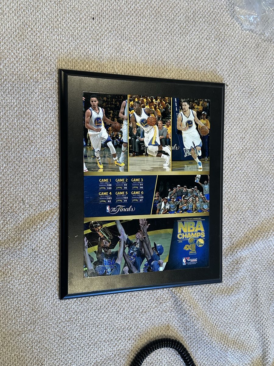 2015 Golden State Warriors Championship Plaque