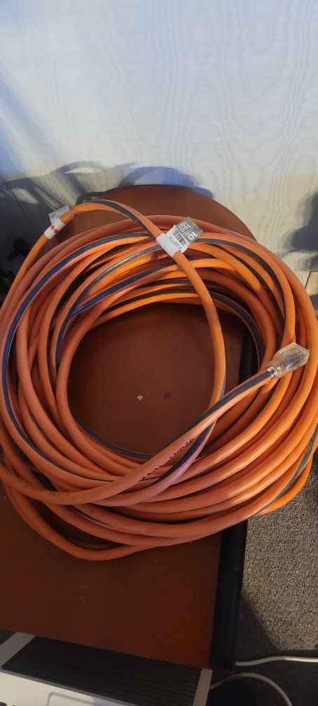 Ridged 100ft Outdoor Extension Cord - 10 Gauge, Durable Power Cable. I also have 12 and 14 gauge extensions cords.