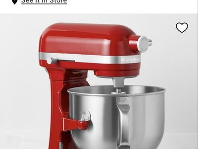 KitchenAid 7-Qt Bowl-Lift Stand Mixer - Red
