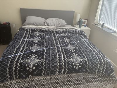 Gray Bedframe, Queen