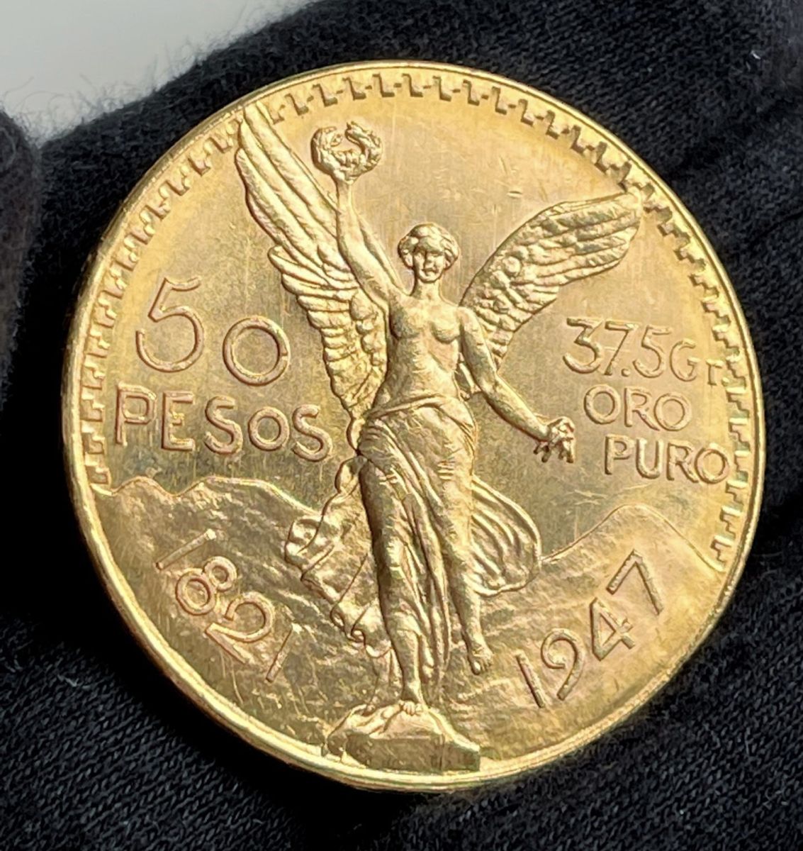 Gold coin 50 peso Centenario