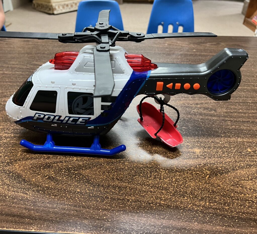 Toy Police Helicoptor With Lights