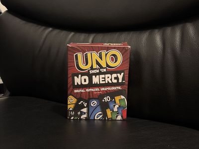 UNO Show 'Em No Mercy Card Game - Brutal, Ruthless, Unapologetic