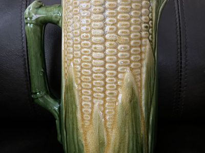Majolica Corn Pitcher / Jug - Pre 1900's