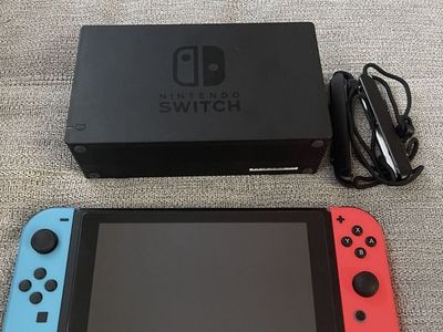 Nintendo Switch Console w/ Dock, Joy-Cons & Straps - Black/Blue/Red