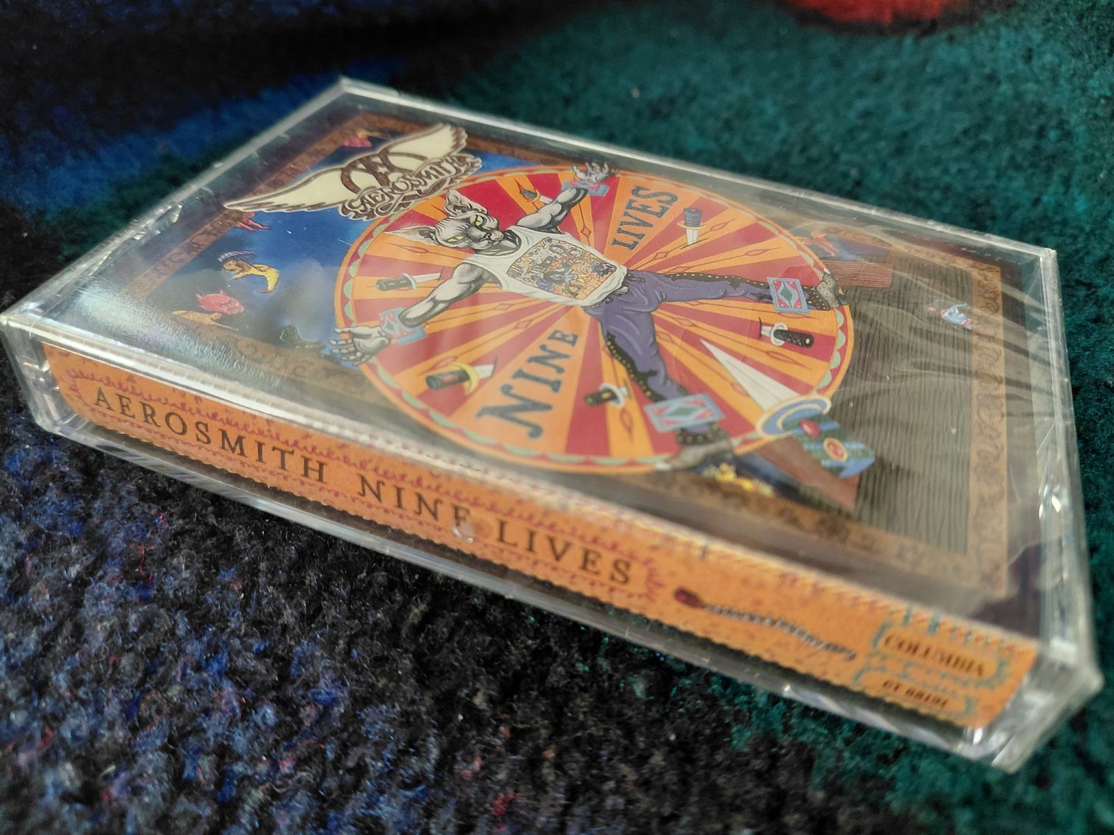 NEW Aerosmith - Nine Lives, Music Audio Cassette Tape SEALED!