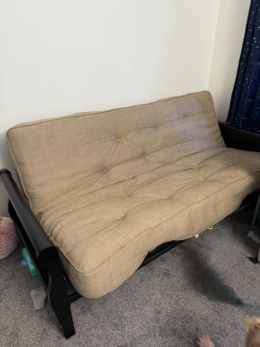 Futon with spring mattress