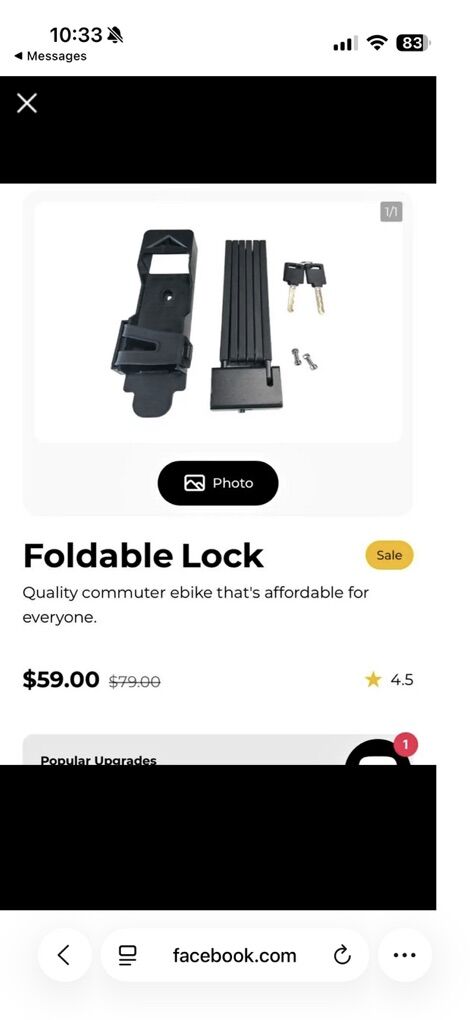 Foldable Bike Lock