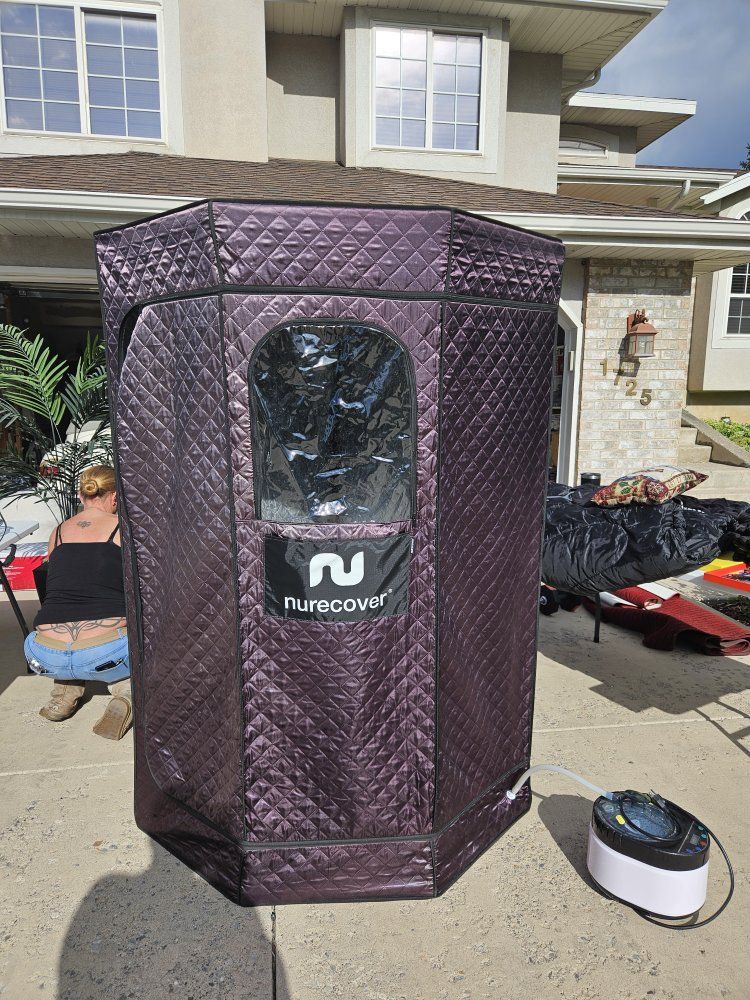 NuRecover Portable Steam Sauna - 2 Personal Home Spa with Steamer, Excellent Condition 1 IN  BRAND NEW IN UNOPENED BOX .