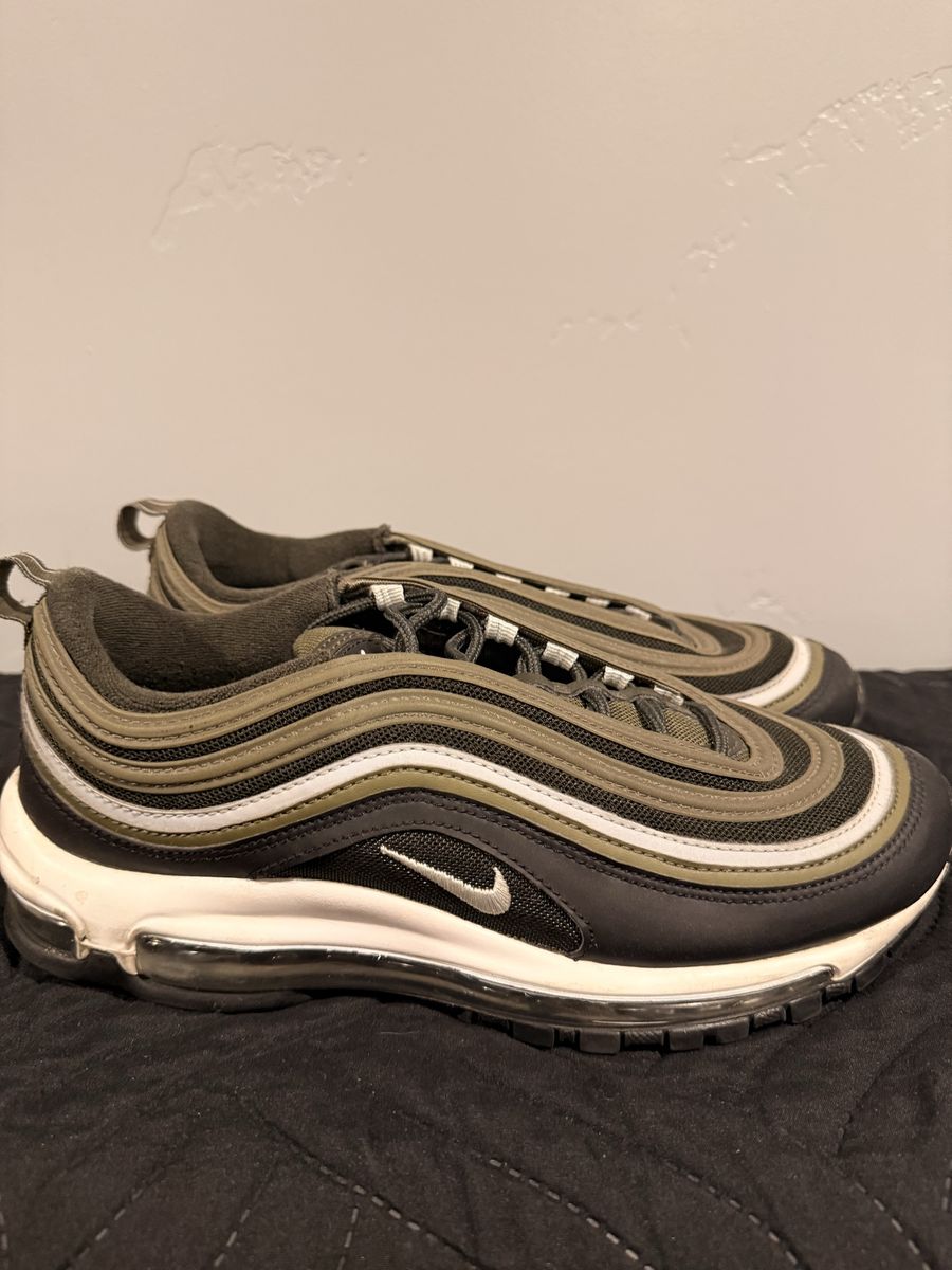Nike Air Max 97 Dark Green/White/Black Men's Shoes Size 8