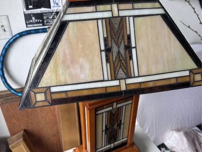 Robert Louis Tiffany Walnut lamp