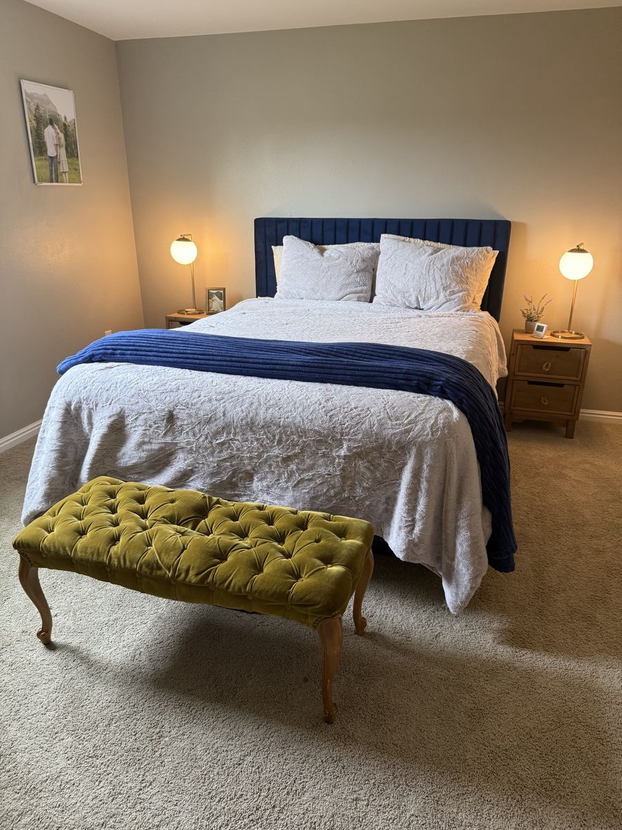 Beautiful Blue Bed Frame