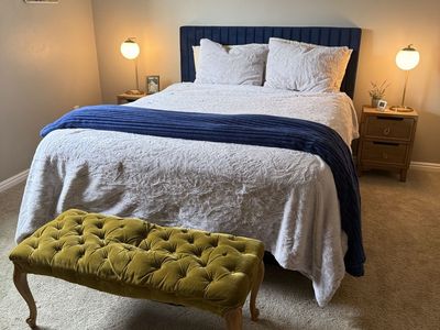 Beautiful Blue Bed Frame