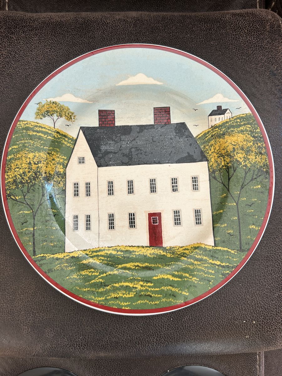 Warren Kimble “Country Life” Decorative Plate – Primitive Folk Art