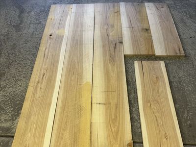 Hickory Hardwood Lumber – Large Boards – 6 Pieces