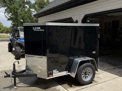 4x6 Enclosed Cargo Trailer - Used Once, Pristine Condition, Spare Tire
