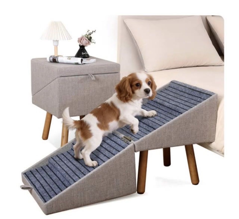 ZILUCE Foldable Pet Dog Stairs & Ramp