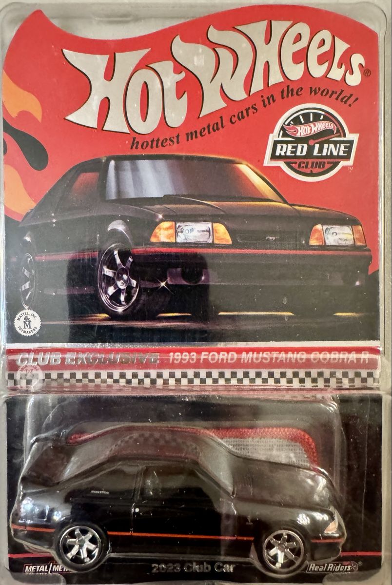 Hot Wheels RLC 1993 Ford Mustang w! Button patch