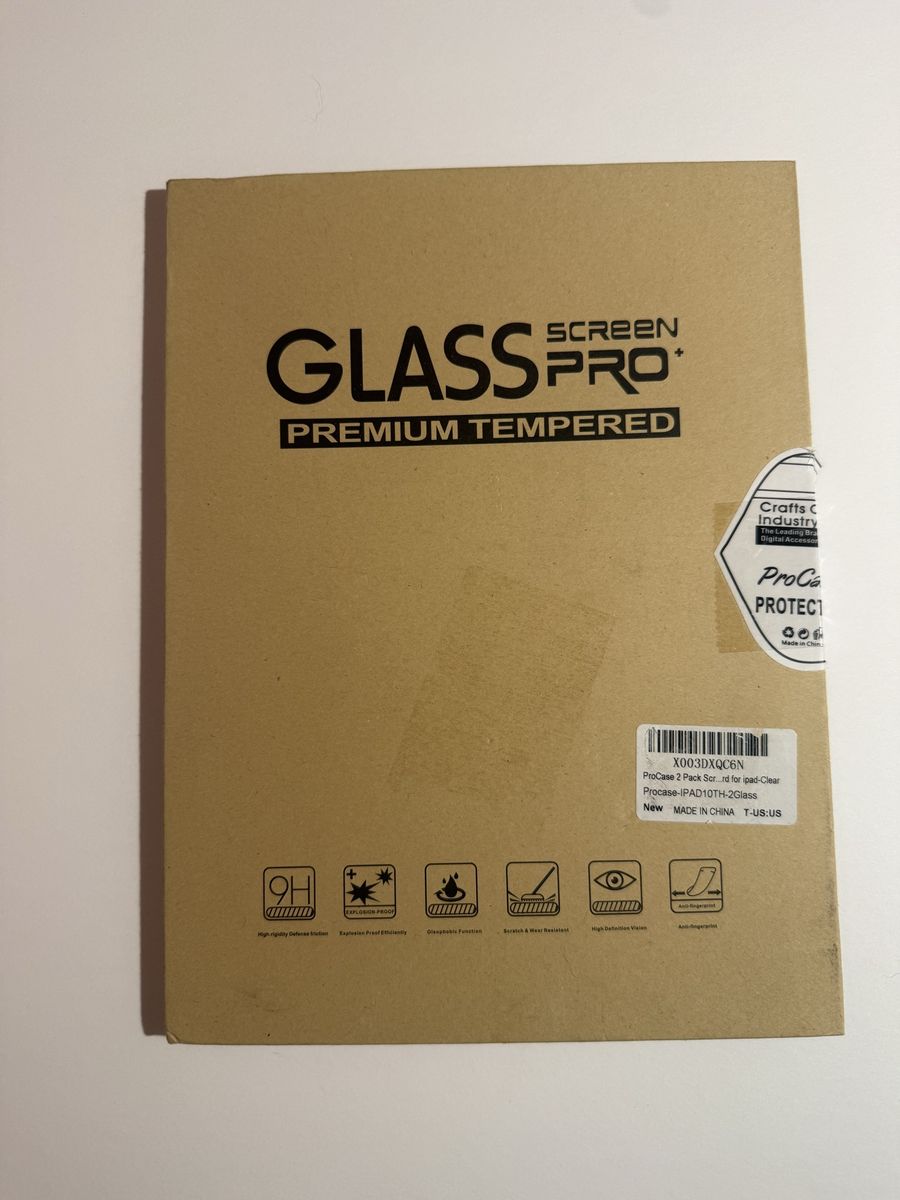 ProCase 2-Pack Tempered Glass Screen Protector for iPad 10th Gen (10.9") - Clear (New)