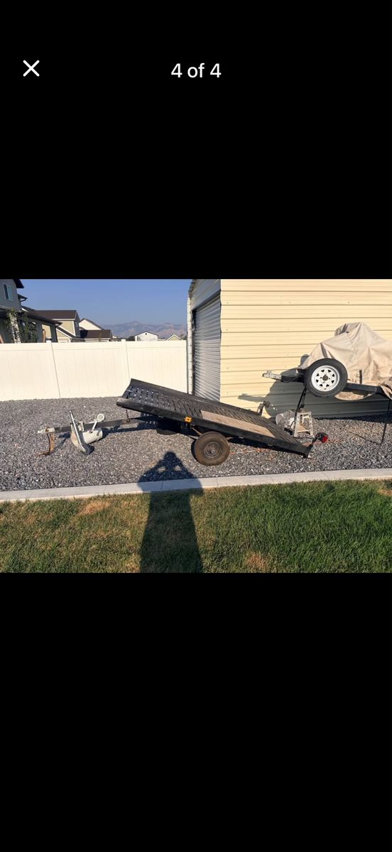 6x8 Single Axle Tilt Utility Trailer