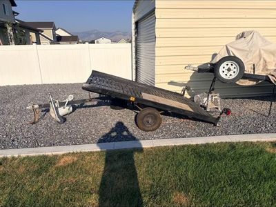 6x8 Single Axle Tilt Utility Trailer