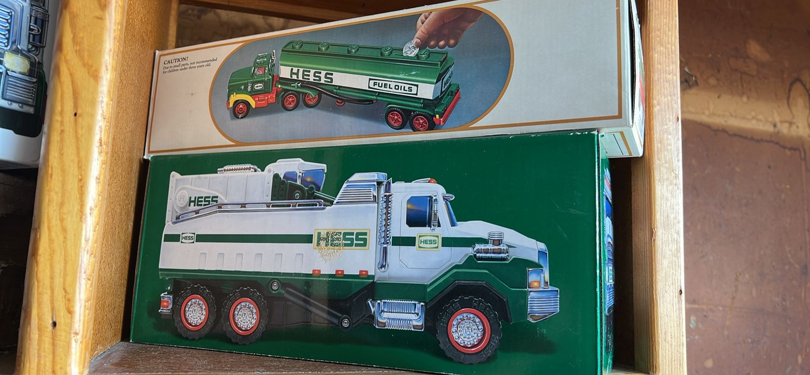 Vintage Hess Toy Trucks Collection - In Original Packaging  $25.00 ea 