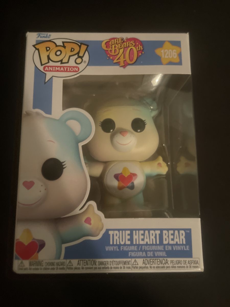 Funko Pop! Animation Care Bears 40th Anniversary True Heart Bear #1206 Vinyl Figure