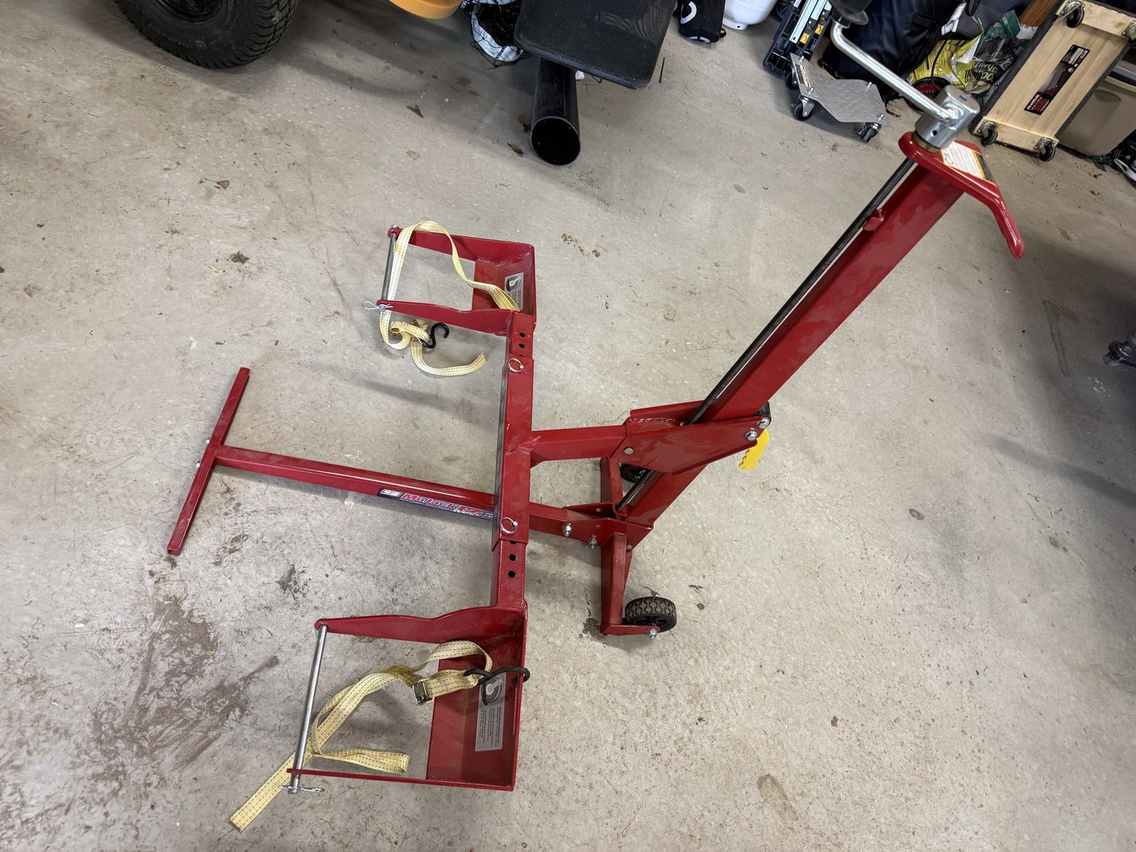 Mojack lawn tractor jack
