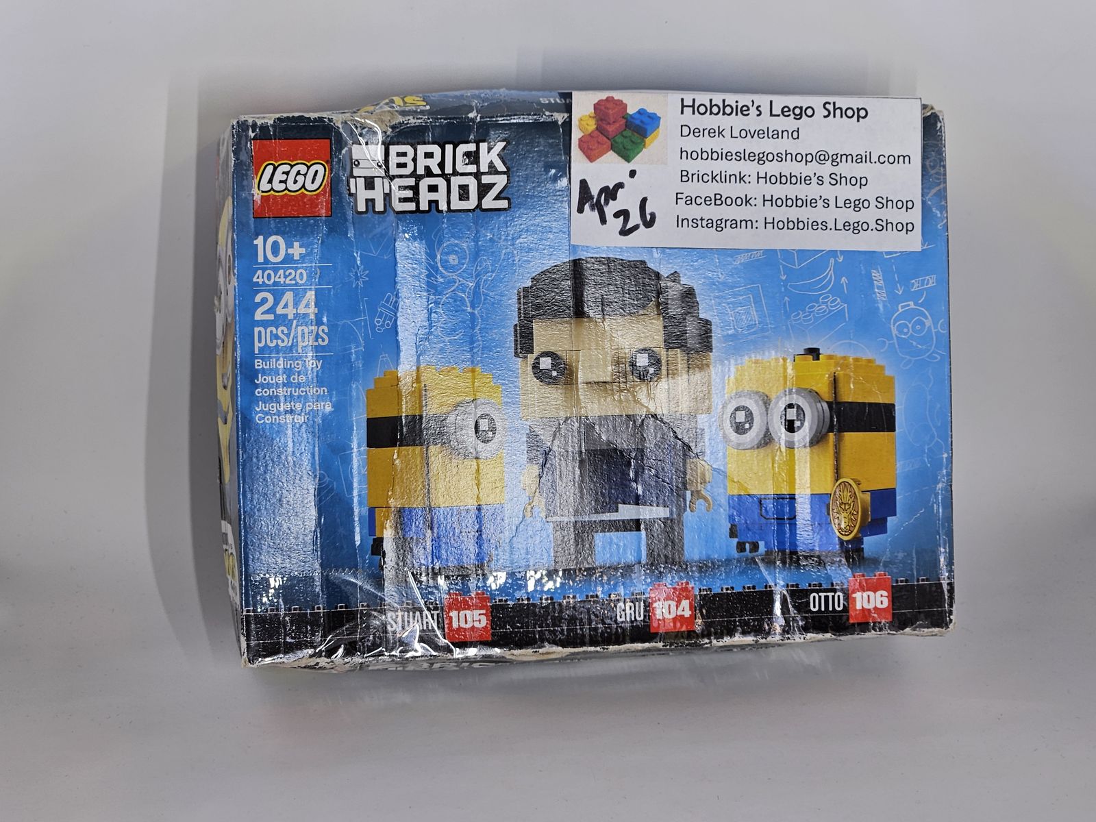 Lego Brickheads: Minions [Stuart, Gru & Otto] (40420)