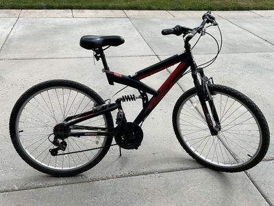 Mongoose PX 6.0 26" Men's Mountain Bike - Full Suspension, 6-Speed Shimano RevoShift