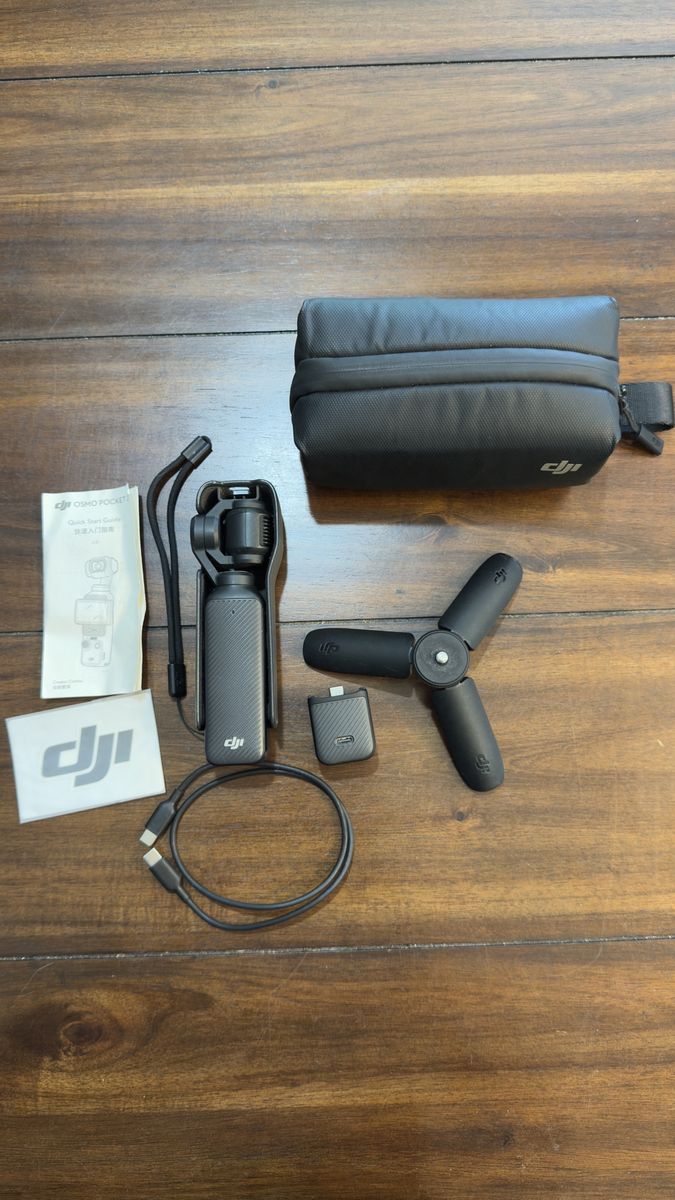 DJI Osmo Pocket 3 4K Camera w/ Gimbal Stabilizer, Wireless Module, Tripod & Case