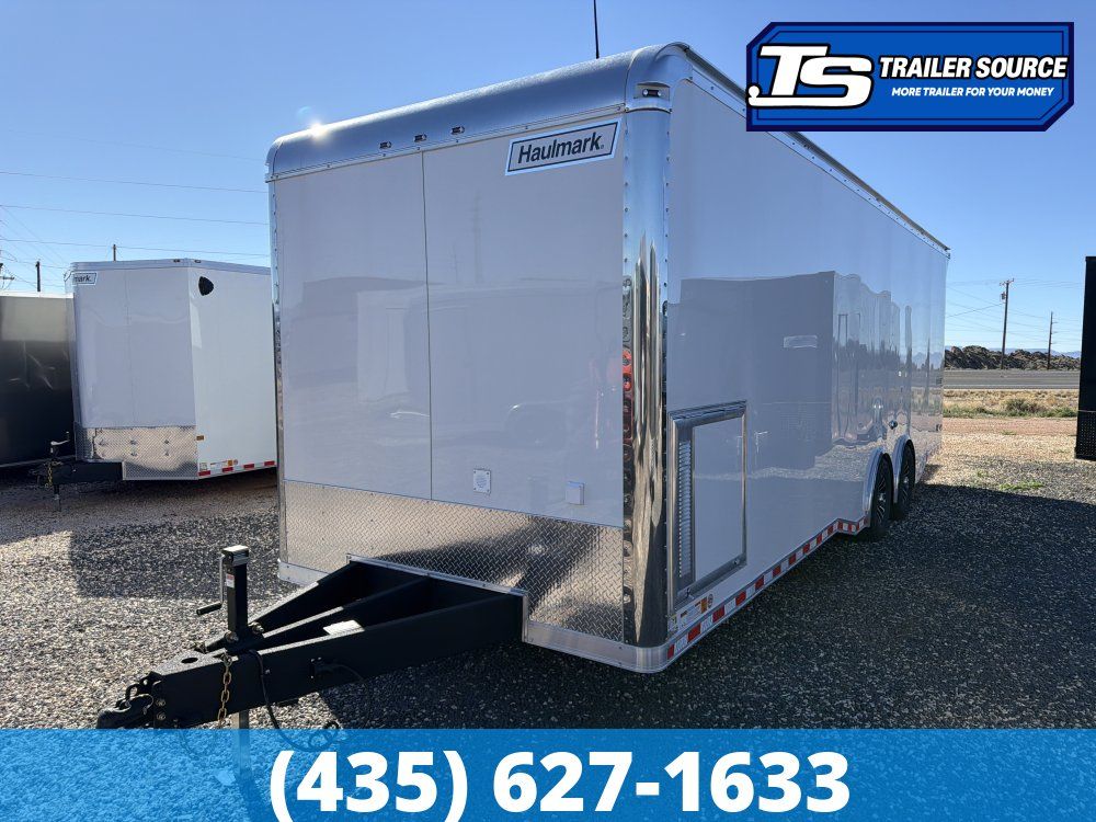 8.5x28 Haulmark Edge Burnout Pkg Premium Enclosed Race Car Hauler Trailer - 7'10" Interior - 12K GVWR -