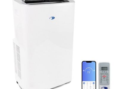 Whynter Portable Air Conditioner 13,500 BTU Portable Heater with Dehumidifier & Smart Wi-Fi for 500 Sq Ft Rooms AC
