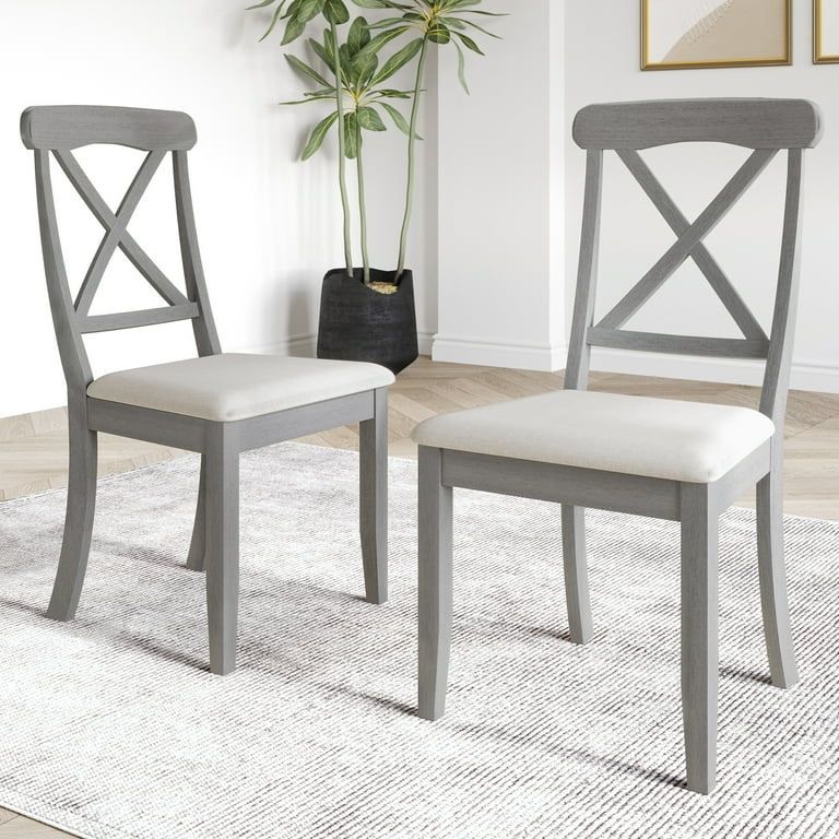 Castle Place Elegant Wooden Dining Chair, Set of 2