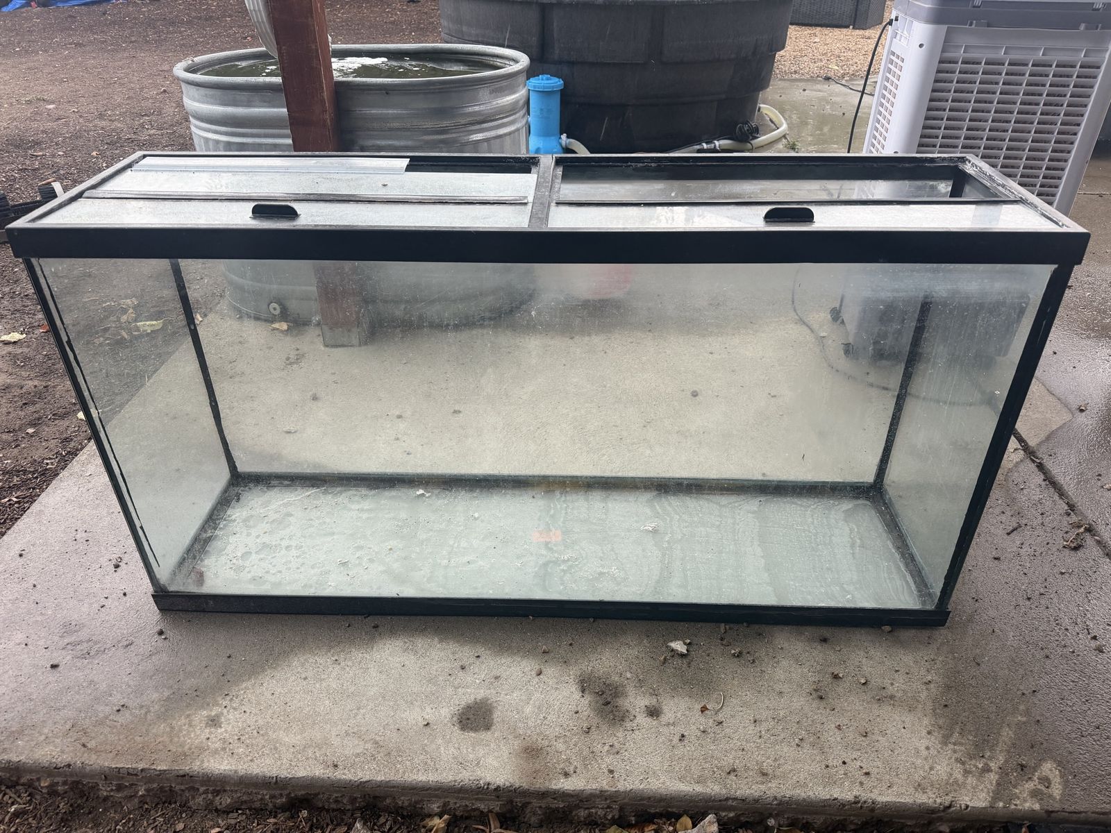 60 gal Glass Aquarium with Glass Lids