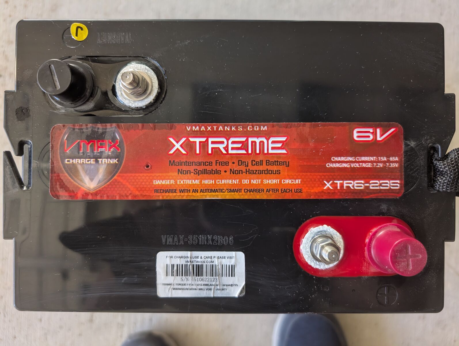 Deep Cycle Golf Cart AGM Batteries 6 Volt 235AH GC2