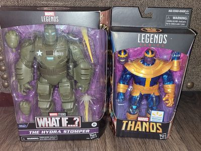 Marvel legends action figures the Hydra Stomper & Thanos