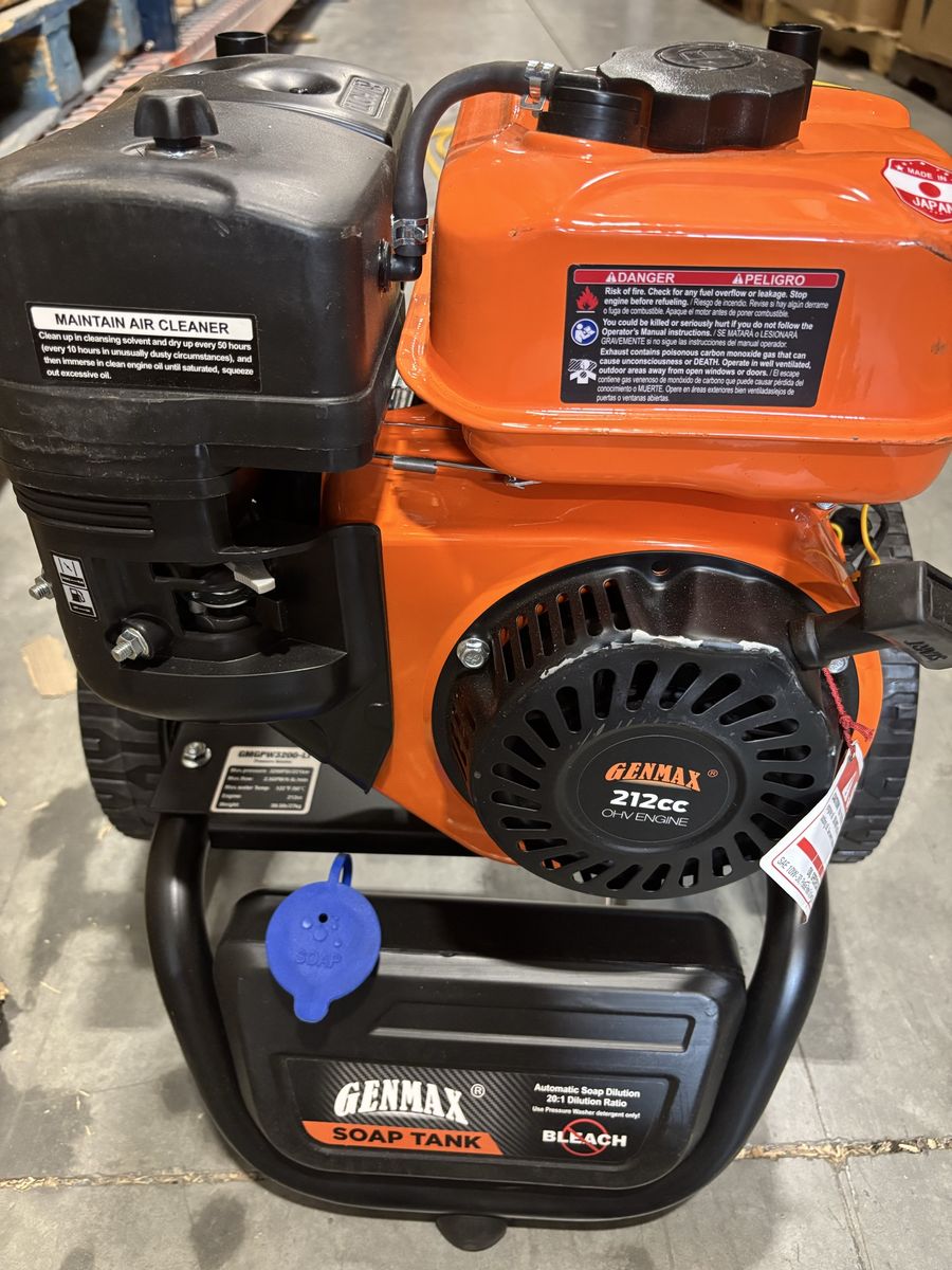 New Missing Parts 3200 PSI 2.5 GPM 212cc Cold Water Pressure Washer with 5-Quick Connect Nozzles