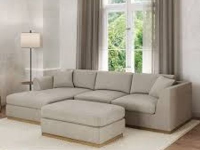 Henredon Caley Reversible Sofa Chaise with Ottoman 1861812 #106105