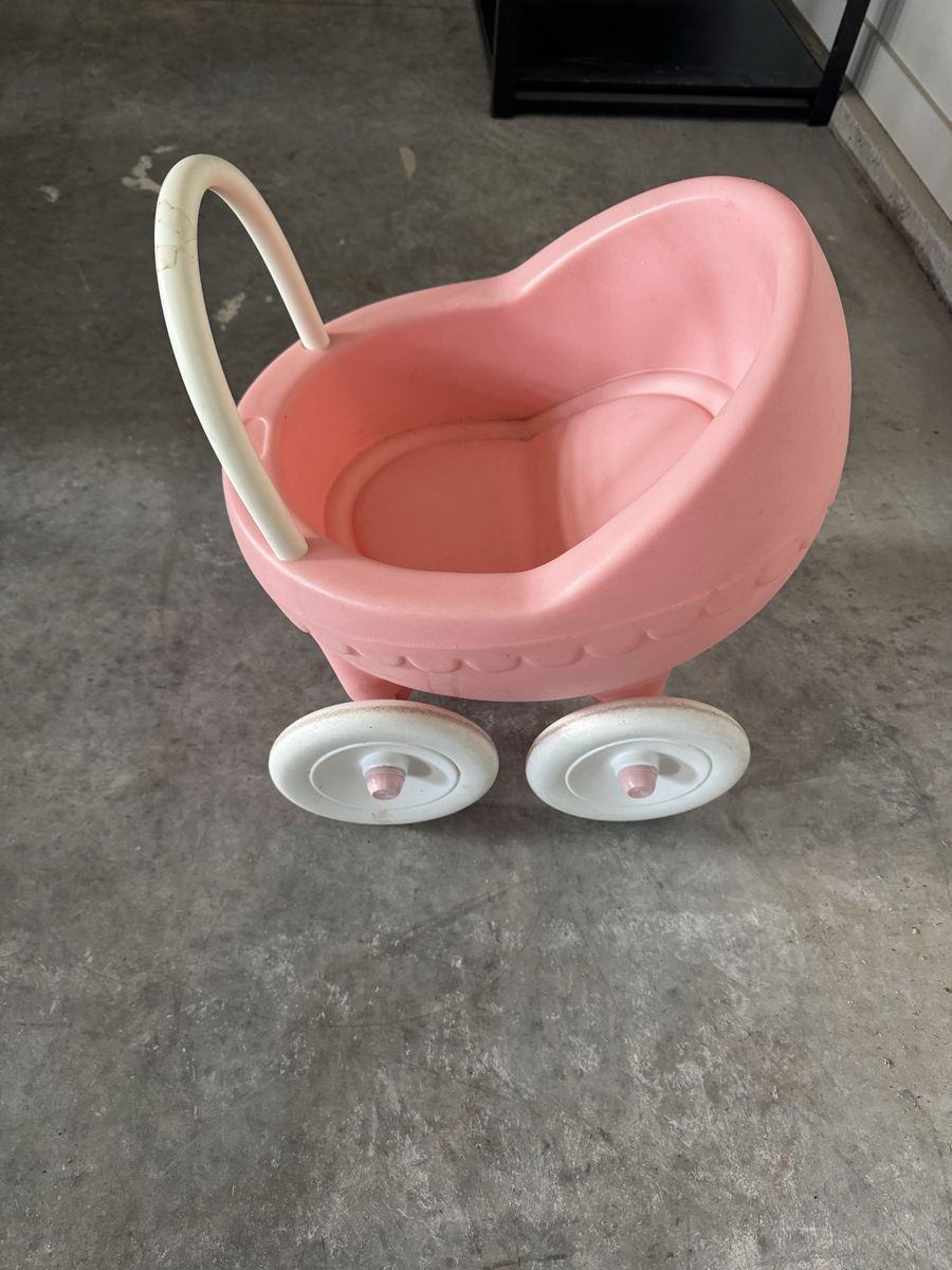 Vintage Little Tikes Pink Doll Buggy Stroller