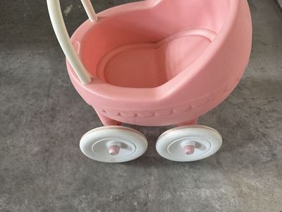 Vintage Little Tikes Pink Doll Buggy Stroller