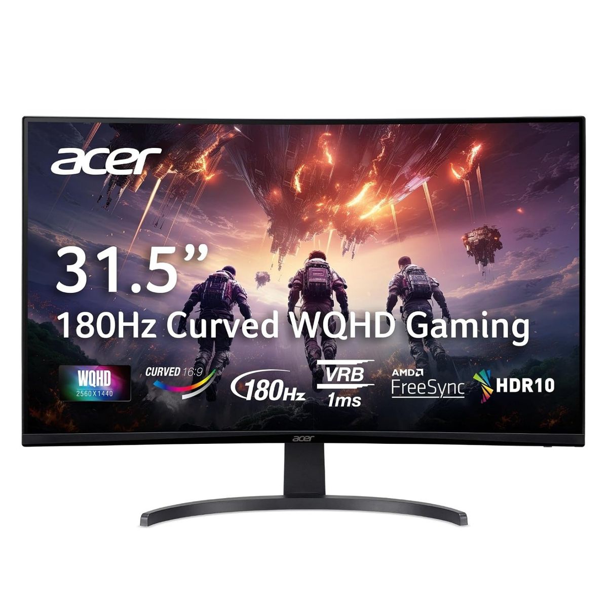 Acer Nitro EDB323QU S3 31.5" WQHD Curved Gaming Monitor 180Hz 1ms