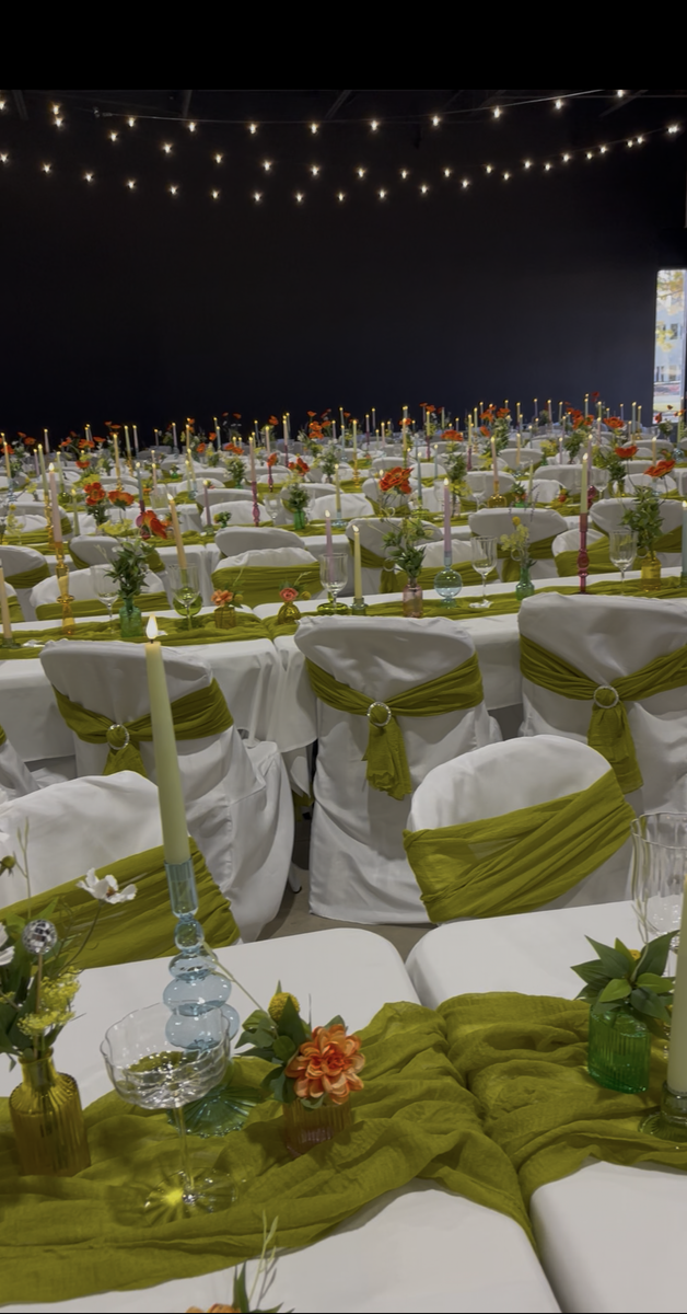 Wild Flower Wedding decor for 30 Tables